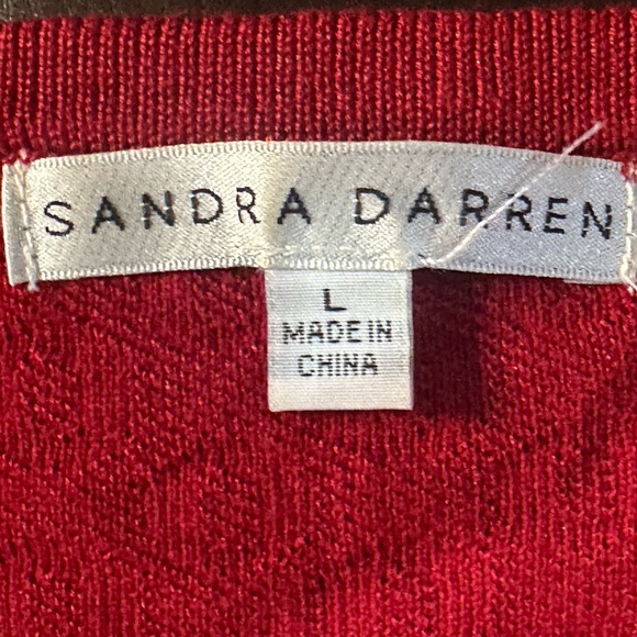 NWOT SIZE L Sandra Darren Scarlet Midi Dress - Picture 5 of 6